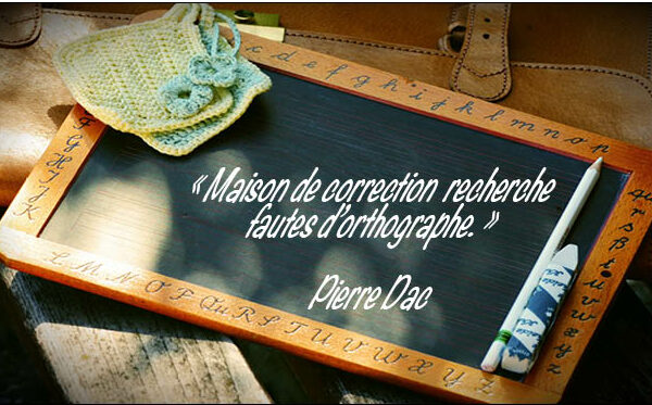 Correction et maison d'édition