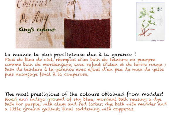Des couleurs naturelles issues du 18e siècle à redécouvrir aujourd'hui pour tous les passionnés de teintures végétales.