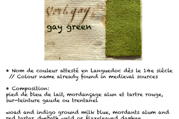 Des couleurs naturelles issues du 18e siècle à redécouvrir aujourd'hui pour tous les passionnés de teintures végétales.