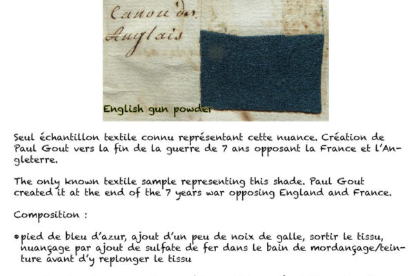 Des couleurs naturelles issues du 18e siècle à redécouvrir aujourd'hui pour tous les passionnés de teintures végétales.